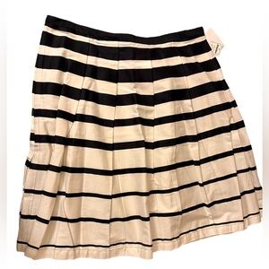 Ivory & Black Striped A line Atelier Skirt Size 16 NWT